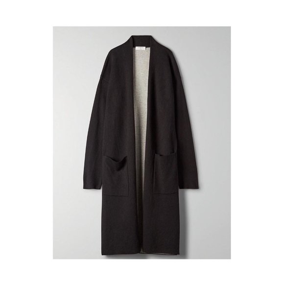 ARITZIA BLACK LONG CARDIGAN XS-S - Picture 1 of 3